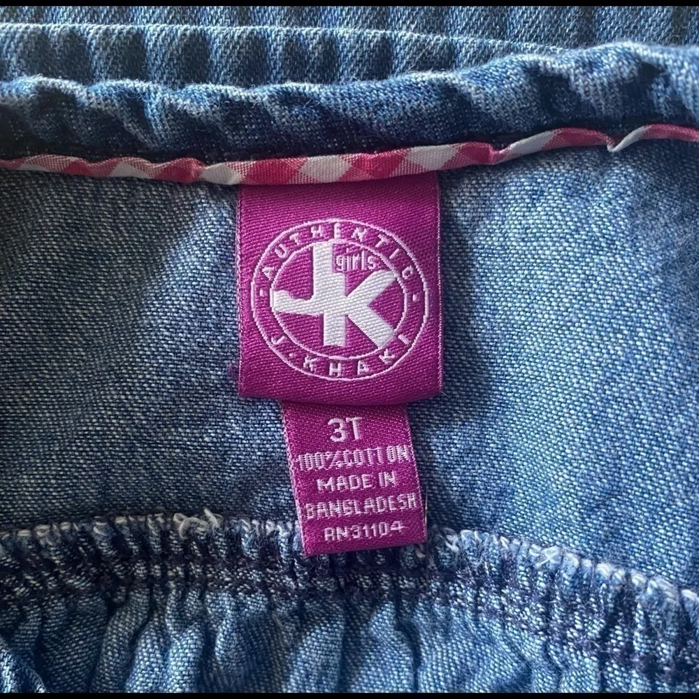 AUTHENTIC J KHAKI, adorable denim dress, size 3t, excellent condition